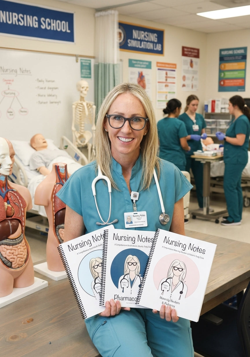 The Comprehensive Nursing Notes Study Bundle (spiral)
