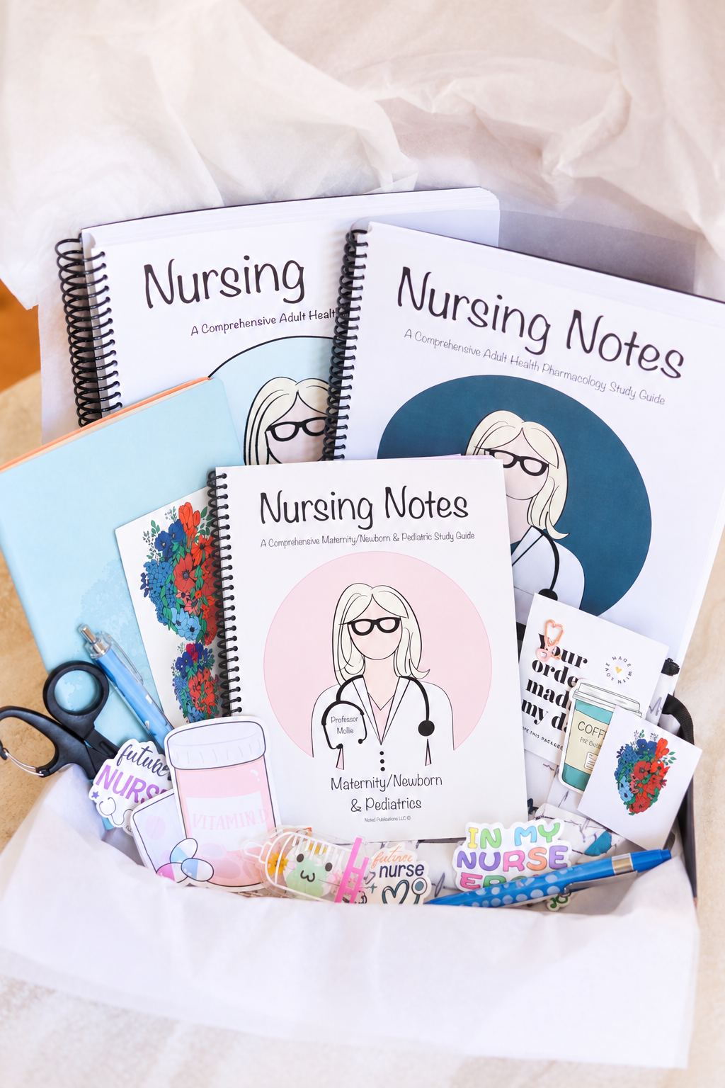 🩺 The Comprehensive Nursing Student Gift Set 🎀 | 3 Books + Clinical Essentials