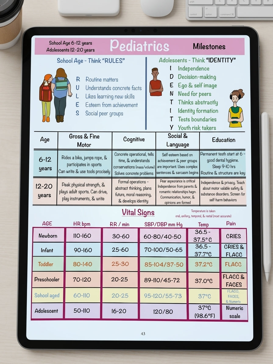 Maternity/Newborn & Pediatrics Nursing Notes